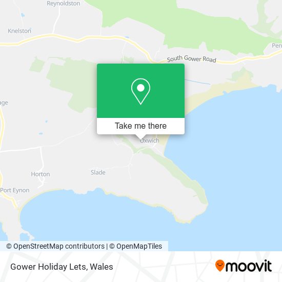 Gower Holiday Lets map