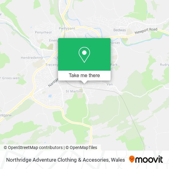 Northridge Adventure Clothing & Accesories map