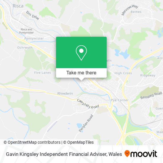 Gavin Kingsley Independent Financial Adviser map