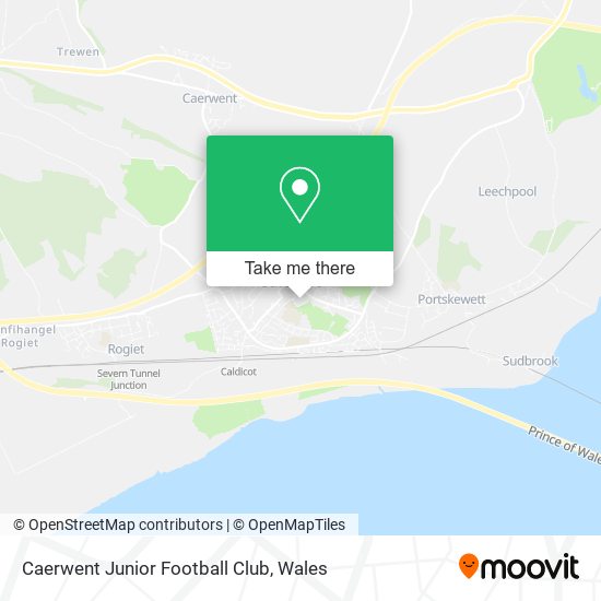 Caerwent Junior Football Club map