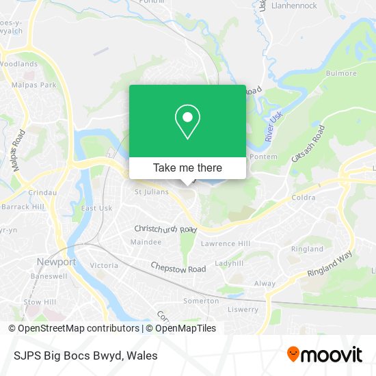 SJPS Big Bocs Bwyd map
