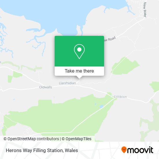 Herons Way Filling Station map