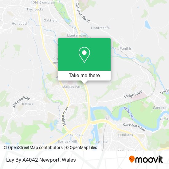 Lay By A4042 Newport map