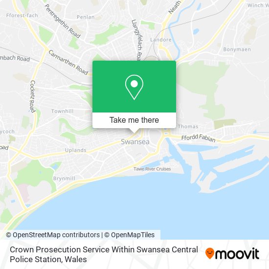 Crown Prosecution Service Within Swansea Central Police Station map