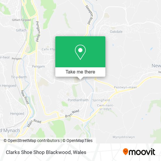 Clarks Shoe Shop Blackwood map