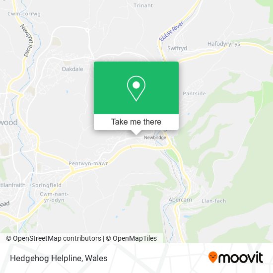 Hedgehog Helpline map