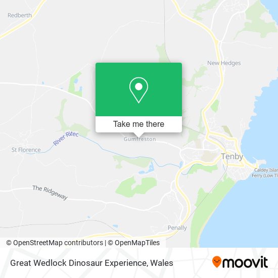 Great Wedlock Dinosaur Experience map
