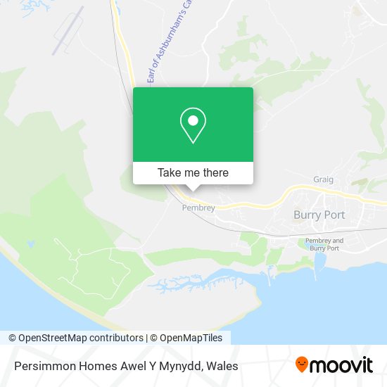 Persimmon Homes Awel Y Mynydd map