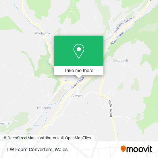 T W Foam Converters map