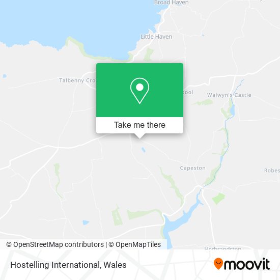 Hostelling International map
