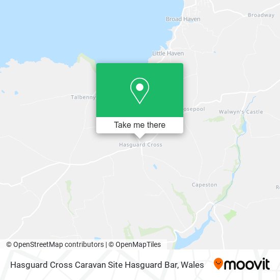 Hasguard Cross Caravan Site Hasguard Bar map