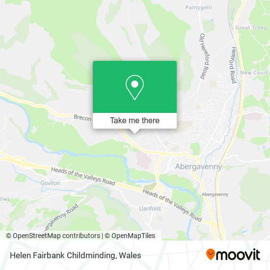 Helen Fairbank Childminding map