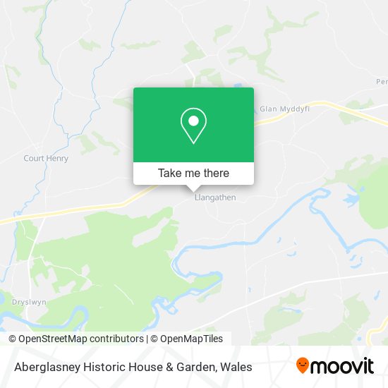 Aberglasney Historic House & Garden map