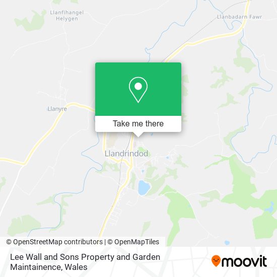 Lee Wall and Sons Property and Garden Maintainence map
