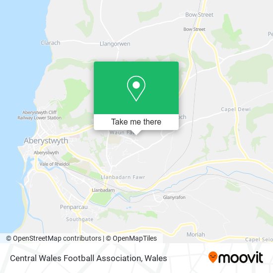 Central Wales Football Association map