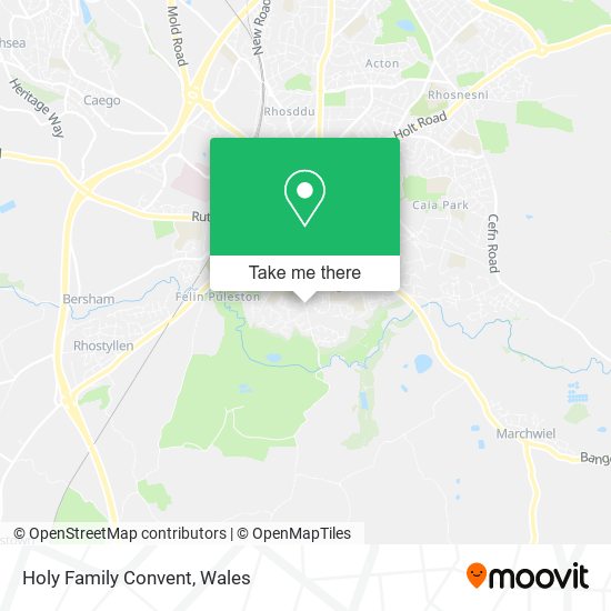 Holy Family Convent map