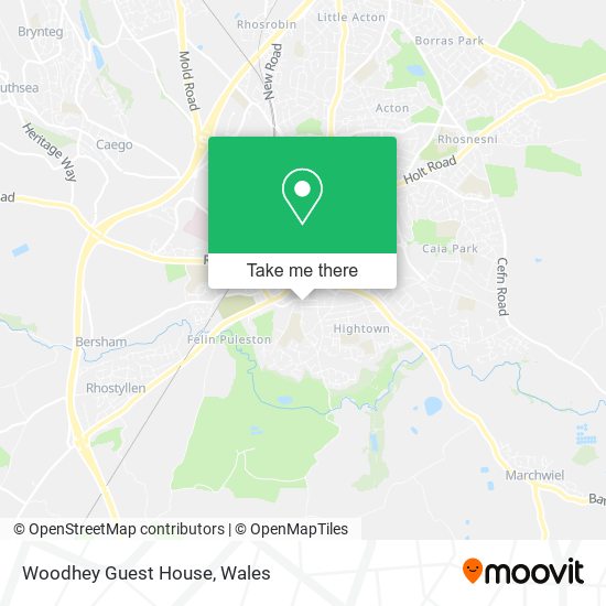 Woodhey Guest House map