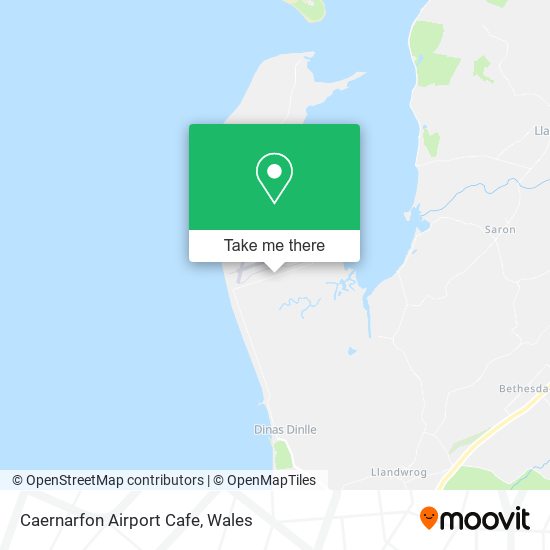 Caernarfon Airport Cafe map
