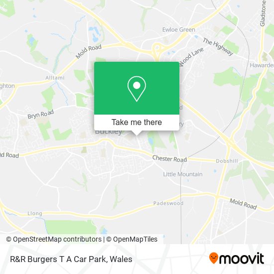 R&R Burgers T A Car Park map