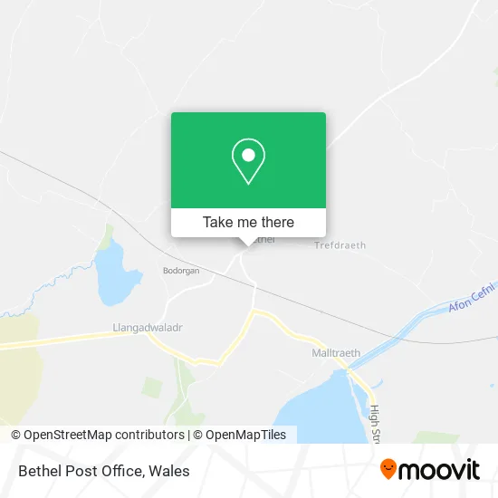 Bethel Post Office map