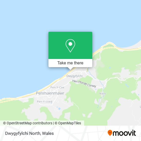 Dwygyfylchi North map