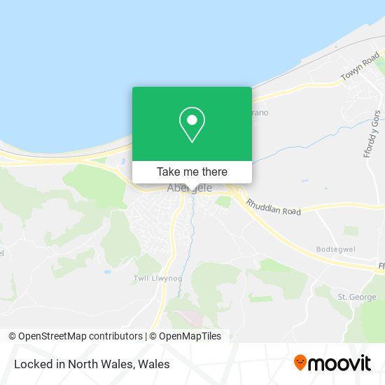 Locked in North Wales map
