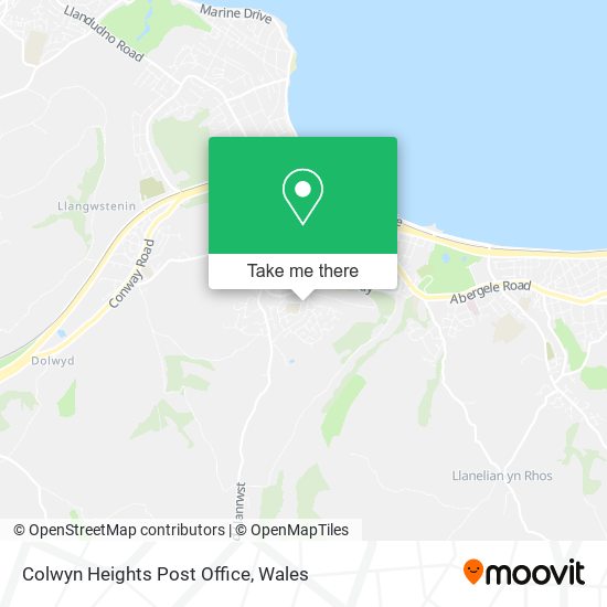 Colwyn Heights Post Office map