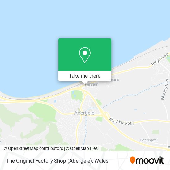 The Original Factory Shop (Abergele) map