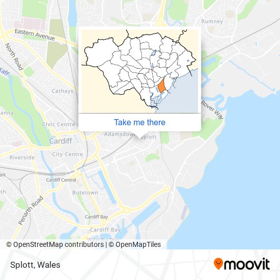 Map Of Splott Cardiff How To Get To Splott In Cardiff By Train Or Bus?