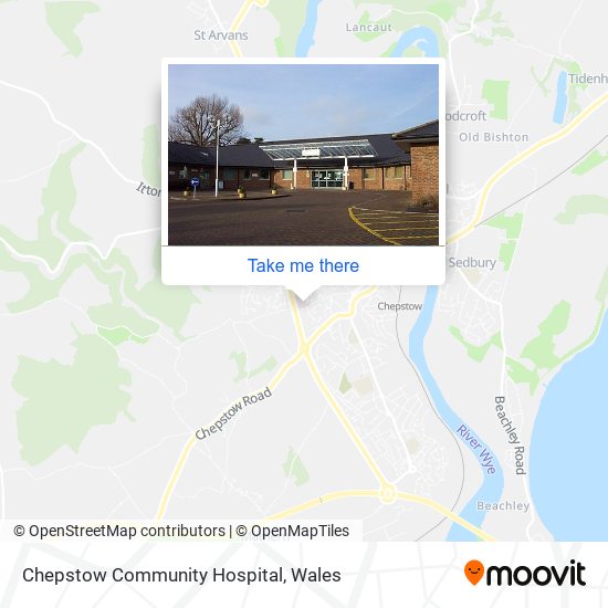 Chepstow Community Hospital map