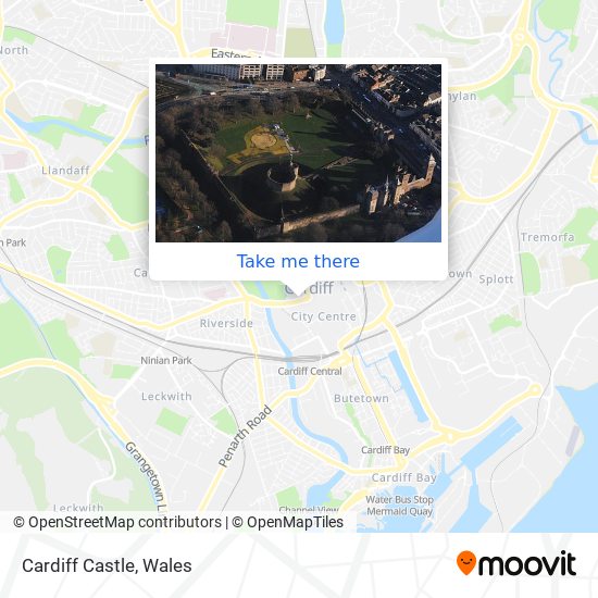 Cardiff Castle map