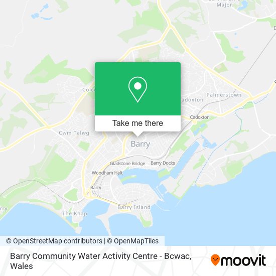 Barry Community Water Activity Centre - Bcwac map