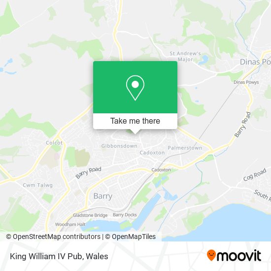 King William IV Pub map