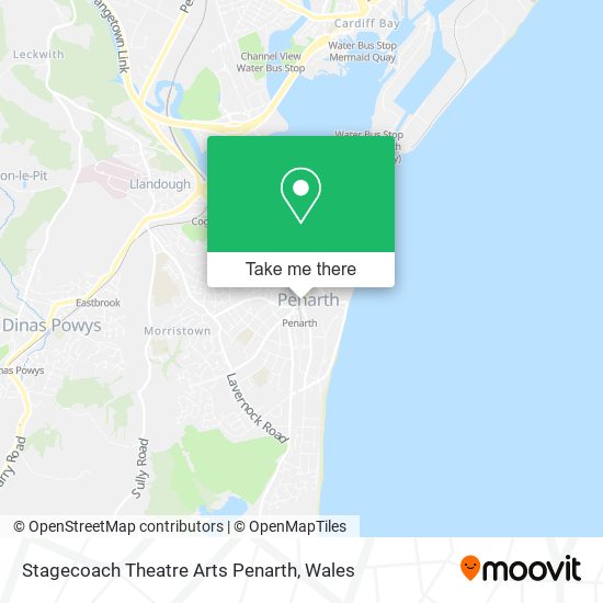 Stagecoach Theatre Arts Penarth map