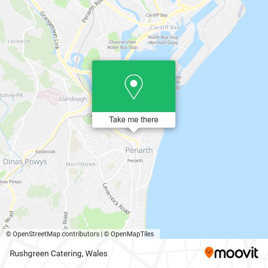 Rushgreen Catering map