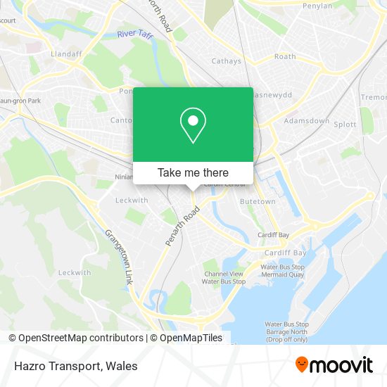 Hazro Transport map