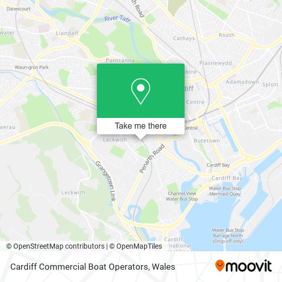 Cardiff Commercial Boat Operators map