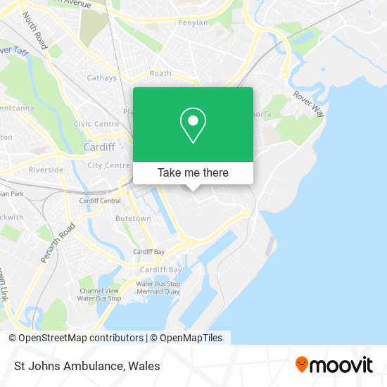 St Johns Ambulance map