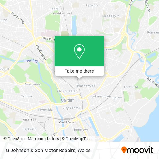 G Johnson & Son Motor Repairs map