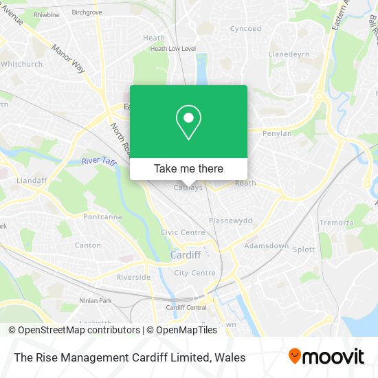 The Rise Management Cardiff Limited map