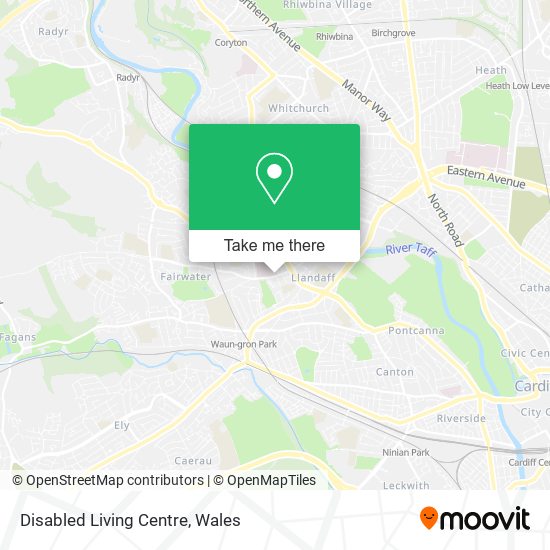 Disabled Living Centre map