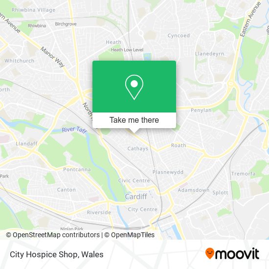 City Hospice Shop map