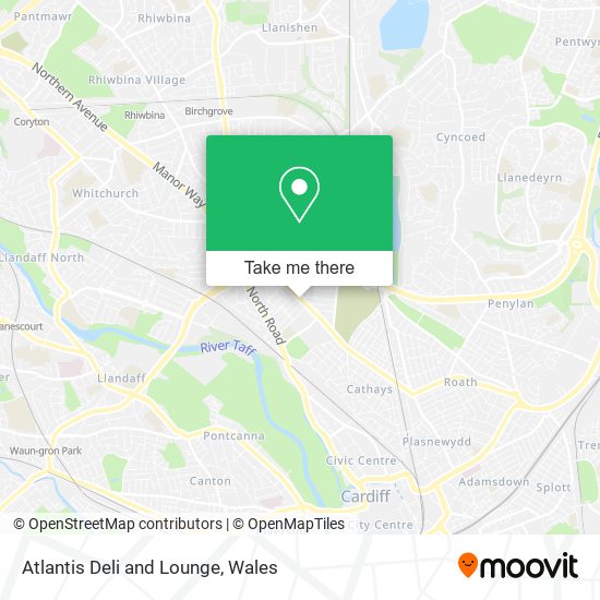 Atlantis Deli and Lounge map