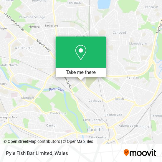 Pyle Fish Bar Limited map