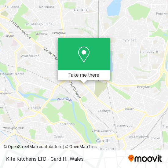 Kite Kitchens LTD - Cardiff. map