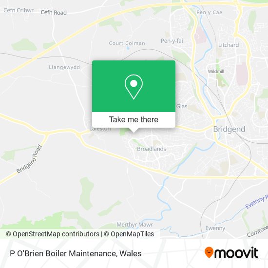 P O'Brien Boiler Maintenance map