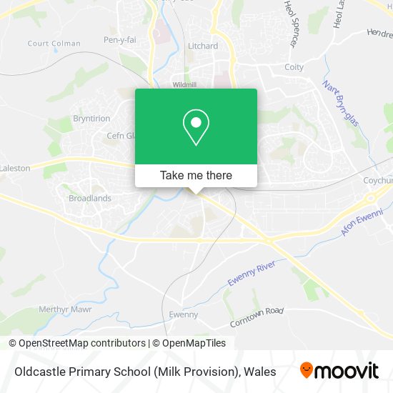 Oldcastle Primary School (Milk Provision) map