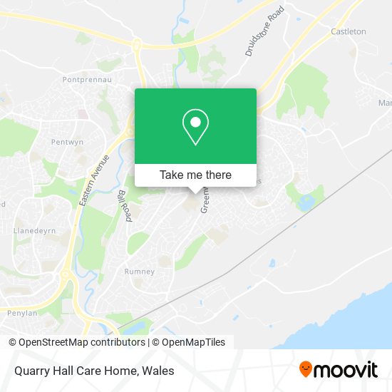 Quarry Hall Care Home map