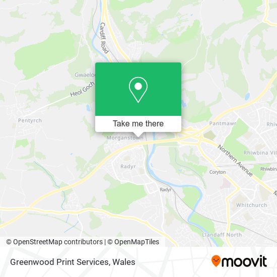 Greenwood Print Services map