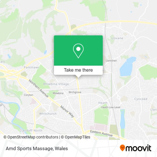 Amd Sports Massage map